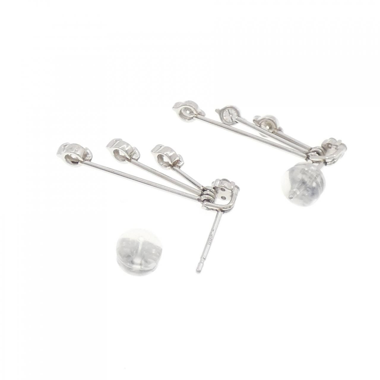 PT900 ダイヤモンド ピアス 0.60CT - メルカリ