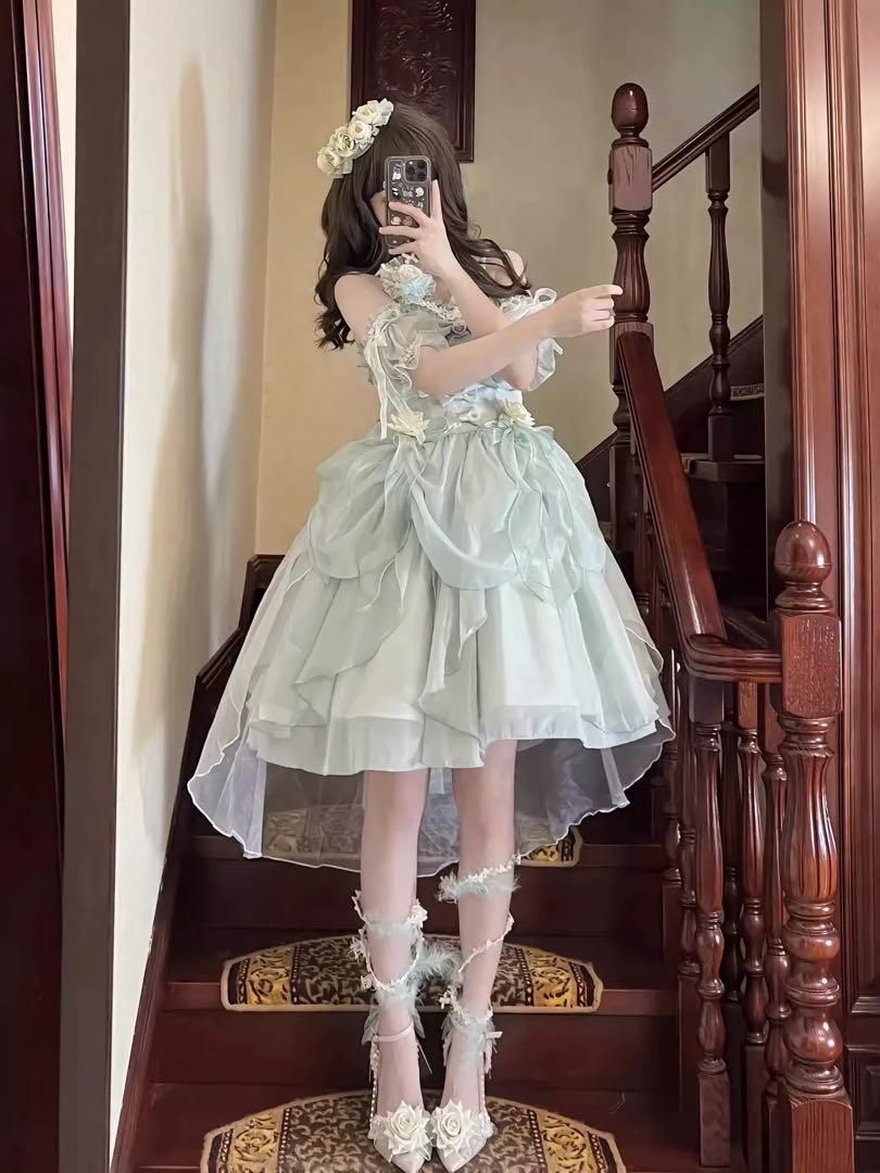 お出かけに♪ロリータ風フェアリーなワンピース ドレスアップに