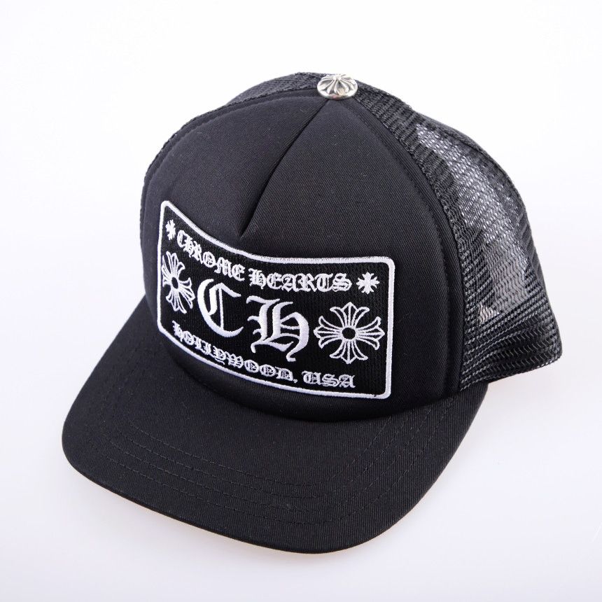 Chrome Hearts クロムハーツ CH ハリウッド トラッカーハット ブラック