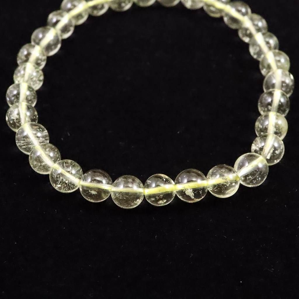 リビアングラス AAA 6mm玉 ブレスレット 8.4g 榎本通商77271