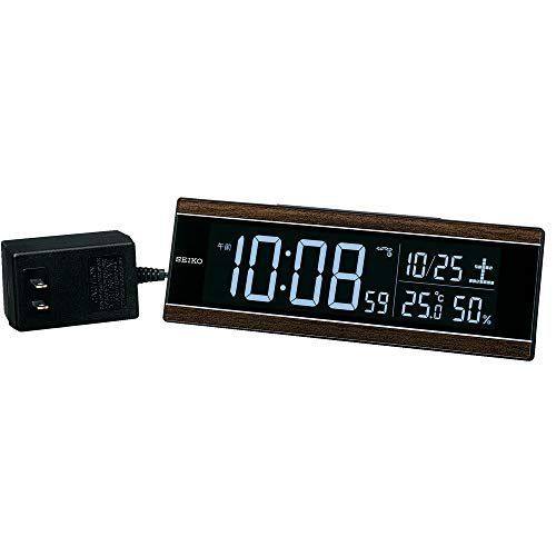 【割引販売】セイコークロック 置き時計 電波 デジタル 交流式 カラー液晶 BC406K 置時計