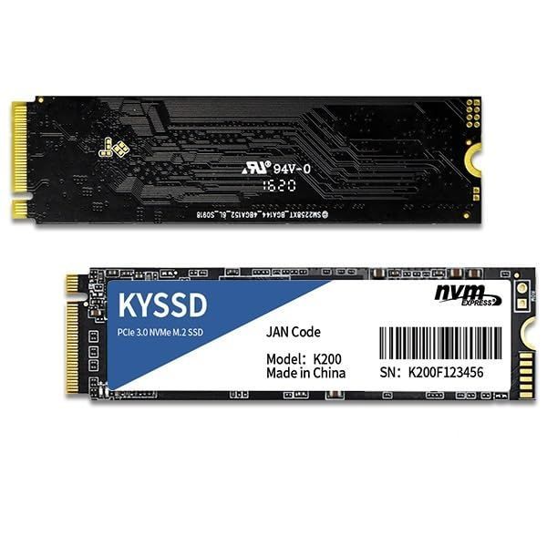 新品 KYSSD K200-NVMe-512GB 内蔵SSD 512GB NVMe M.2 2280 PCIe Gen 3.0×4 3D NAND 日本国内5年 (M2.NVMe 512GB)