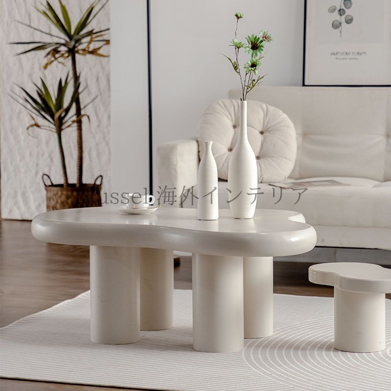 韓国インテリア　ローテーブル、サイドテーブル テーブル ホワイト シンプル 北欧 韓国インテリア サイド
