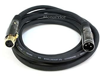 -非常に良い Monoprice 104752?10フィートプレミアシリーズXLRオスからXLRメス16?AWGケーブル 104752