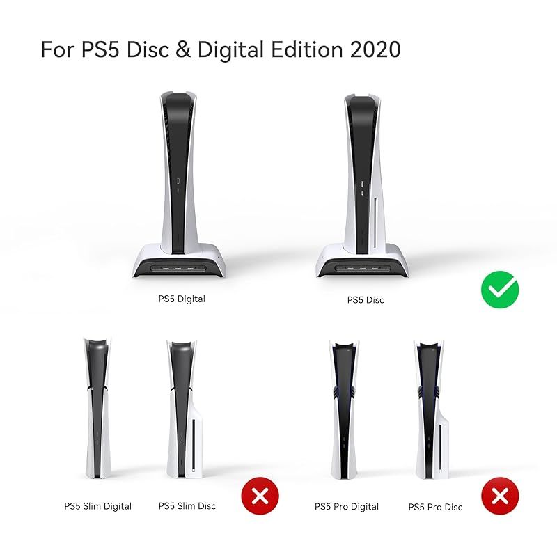 PS5用 スタンド KIWIHOME PS5用 縦置きスタンド 磁気充電版 ps5 RGB効果 コントローラー 2台 充電スタンド 3 USBポート ps5用 冷却 ps5用 冷却ファン ps5用 スタンド 縦置き PS5に対応 プレイステ 0