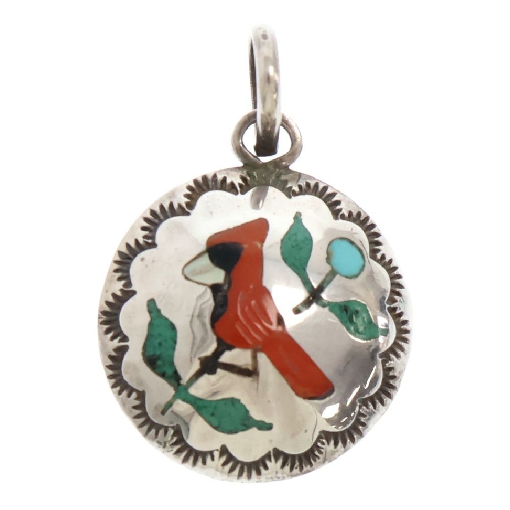 INDIAN JEWELRY (インディアンジュエリー) ズニ ハミングバード インレイネックレス ペンダント