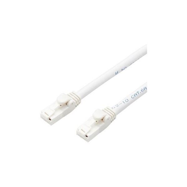 （まとめ）エレコム LANケーブルCat6A 3m 白 LD-GPAT／WH3／
