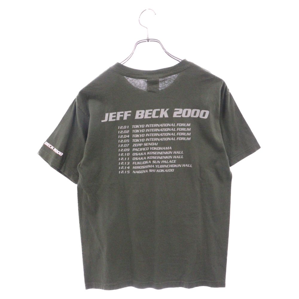 美品☆希少☆ジェフベック☆ツアーTシャツ☆2000年☆バンドTシャツ☆カーキ 美品☆希少☆ジェフベック☆ツアーTシャツ☆2000年☆バンドT