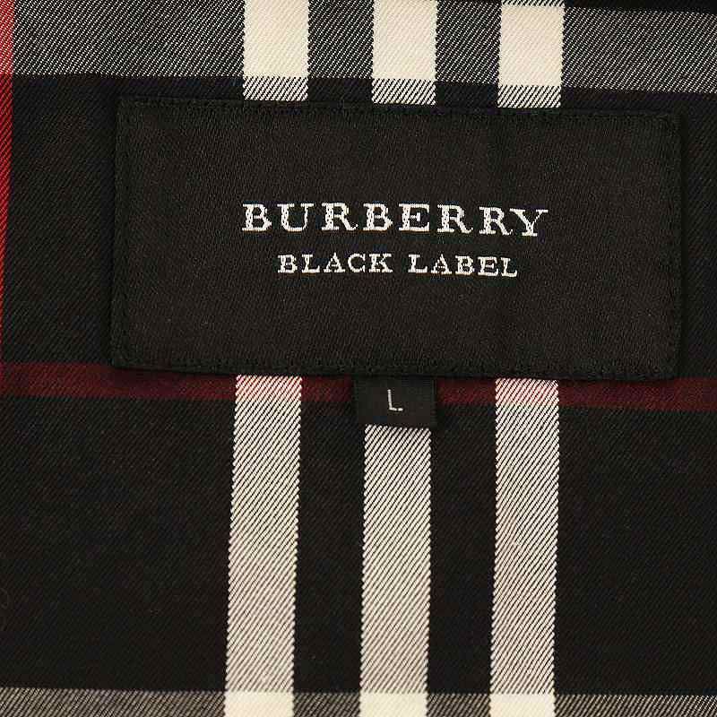 希少 Burberry バーバリー Bステッチ モッズコート 中綿 ブラック バーバリーブラックレーベル BURBERRY BLACK LABEL フーデット