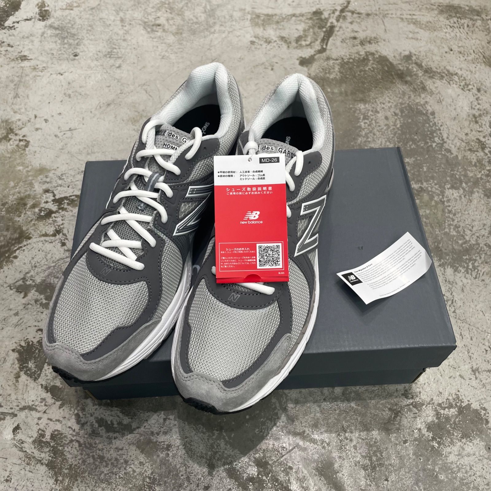 未使用品 国内正規 COMME des GARCONS HOMME New Balance 860V2 コラボ 