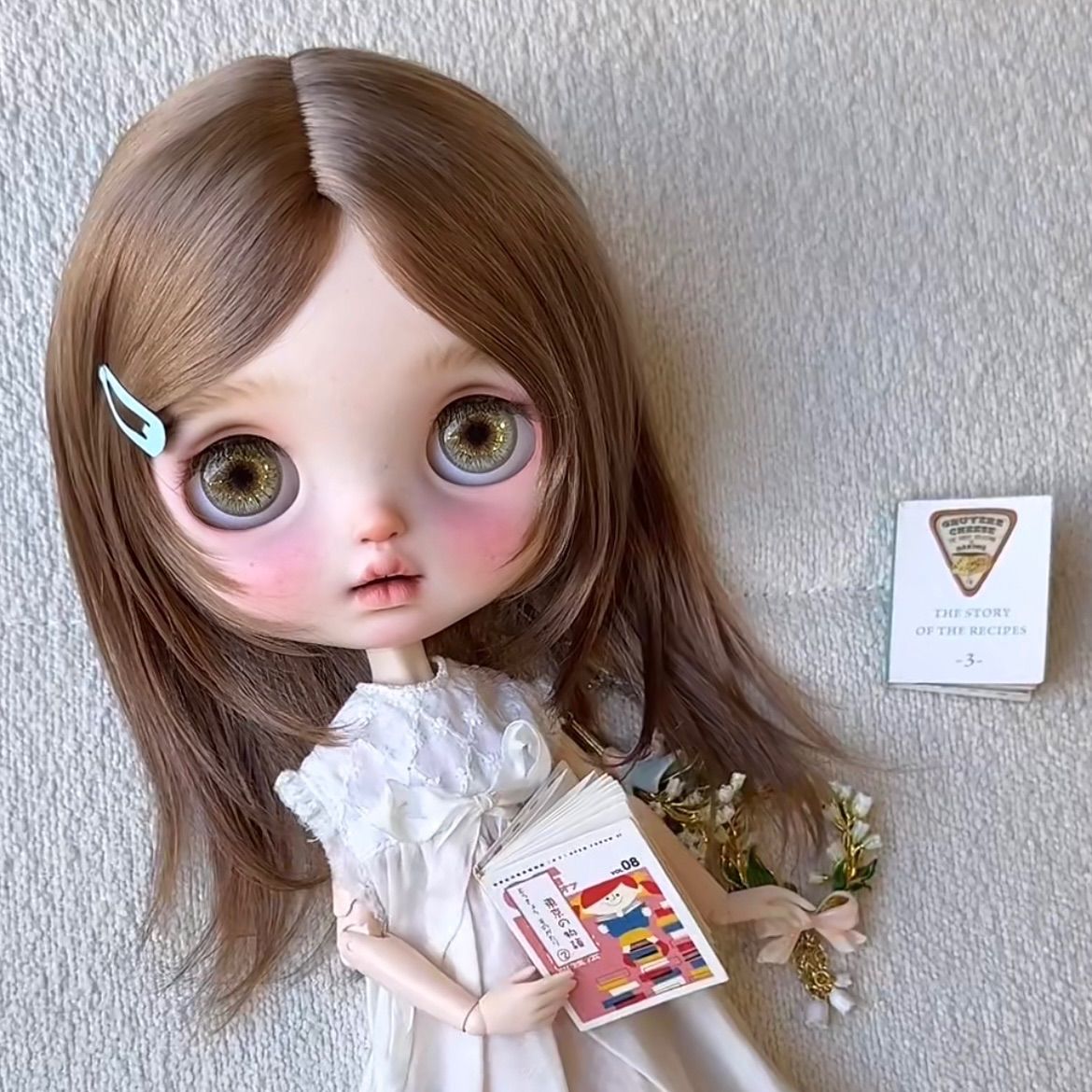 ブライス　モヘアウィッグ　ウィッグ　海外作家様　ピンク色 ブライス ウィッグ モヘアウィッグ 海外作家 ツインテール