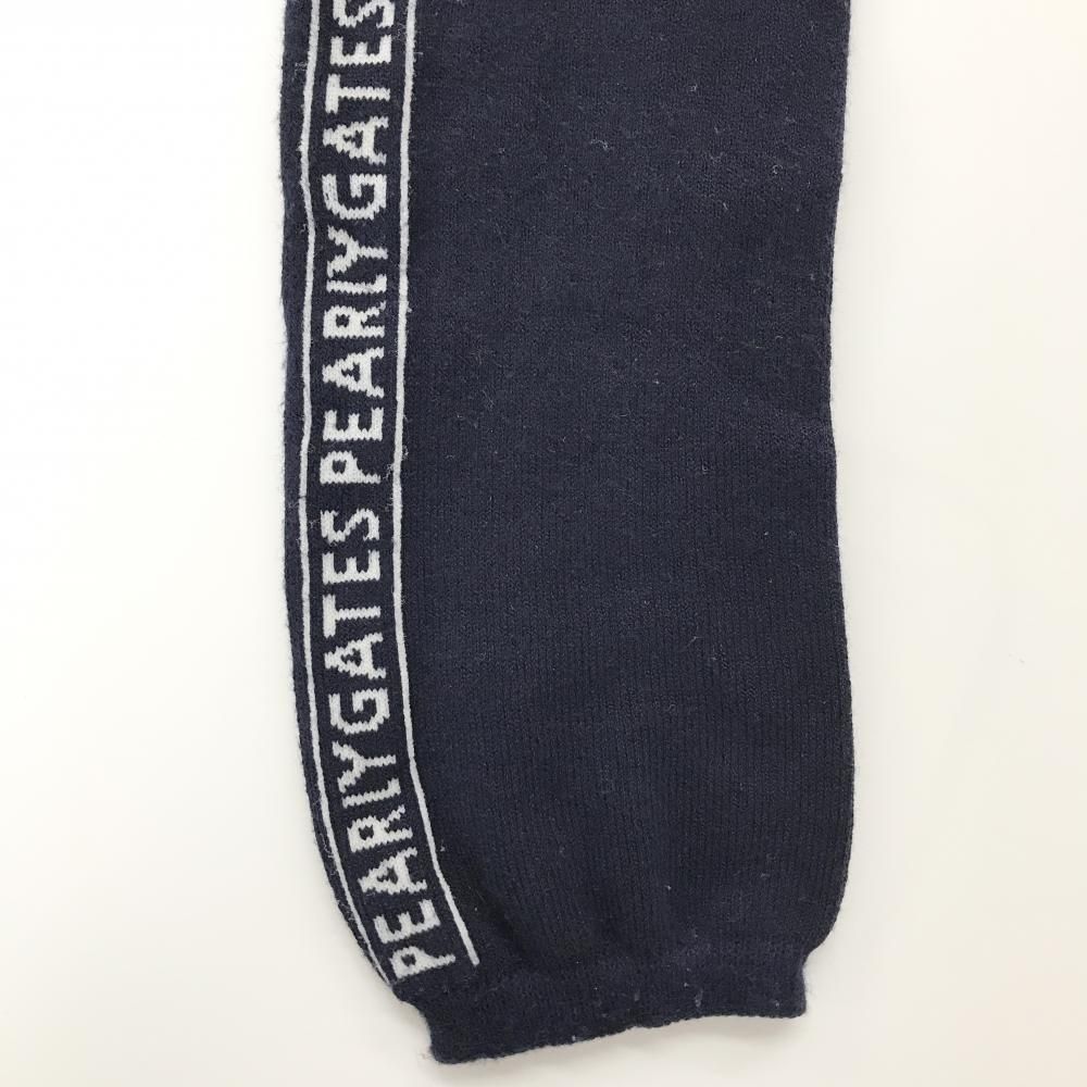 PEARLY GATES ネイビー レギンス 新品未使用品 パーリーゲイツ レギンスパンツ ネイビー×白 サイドロゴ スパッツ