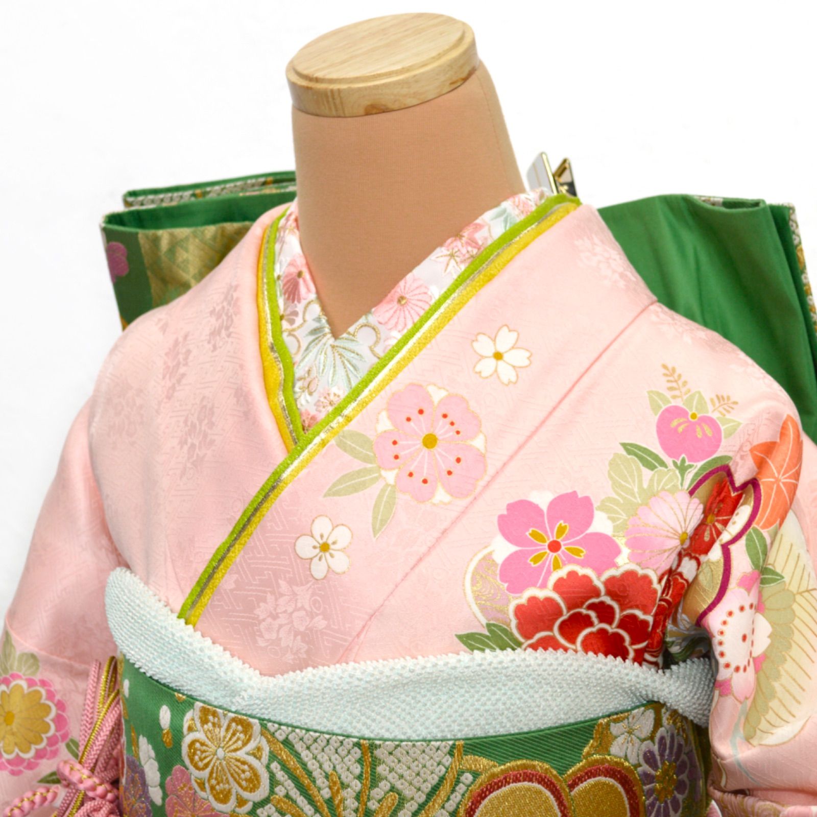 美品》正絹 振袖フルセット SS〜Mサイズ 成人式 振袖セット 呉服店取扱