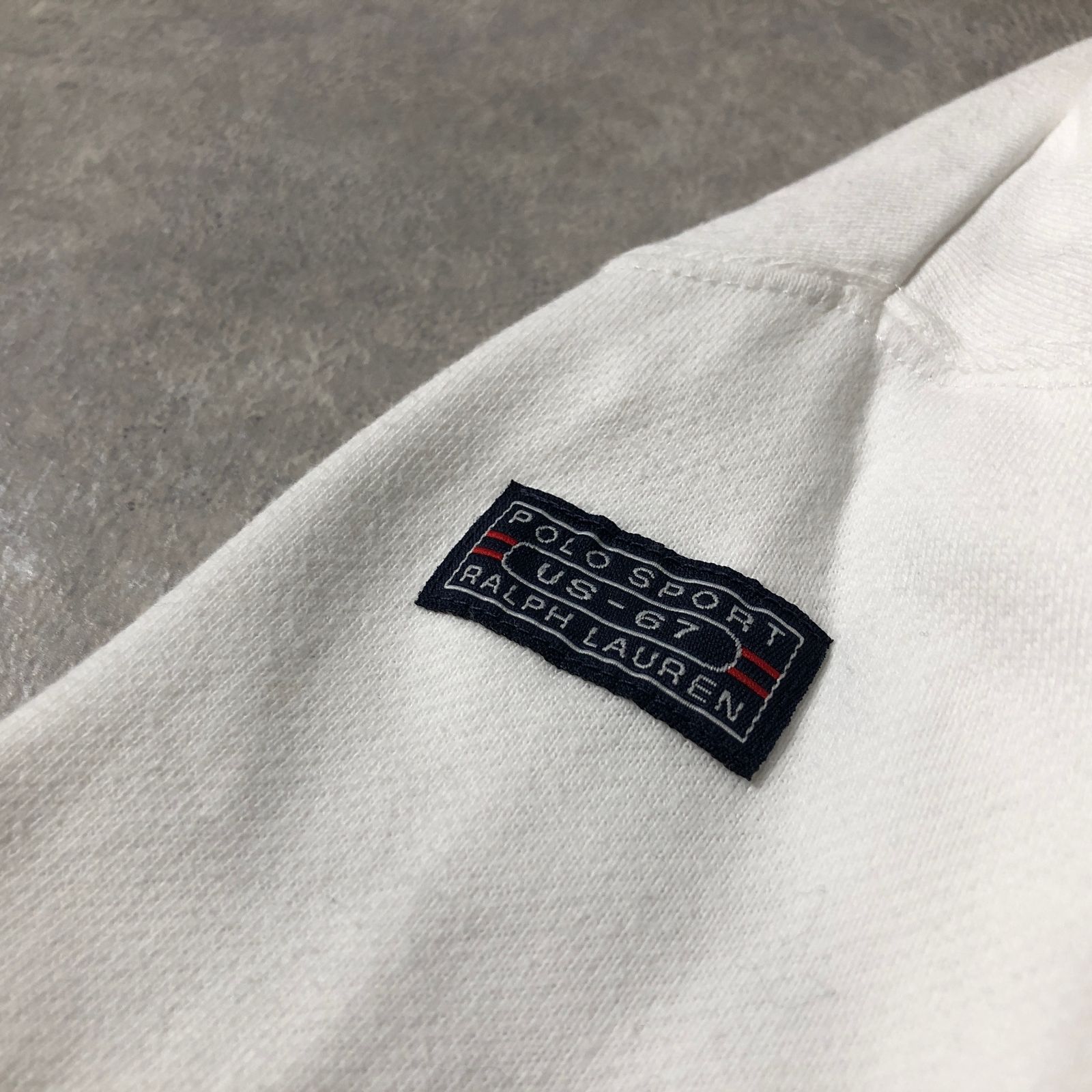 90年代オリジナル ヴィンテージ POLO SPORT RL-92 刺繍 ハーフジップ 