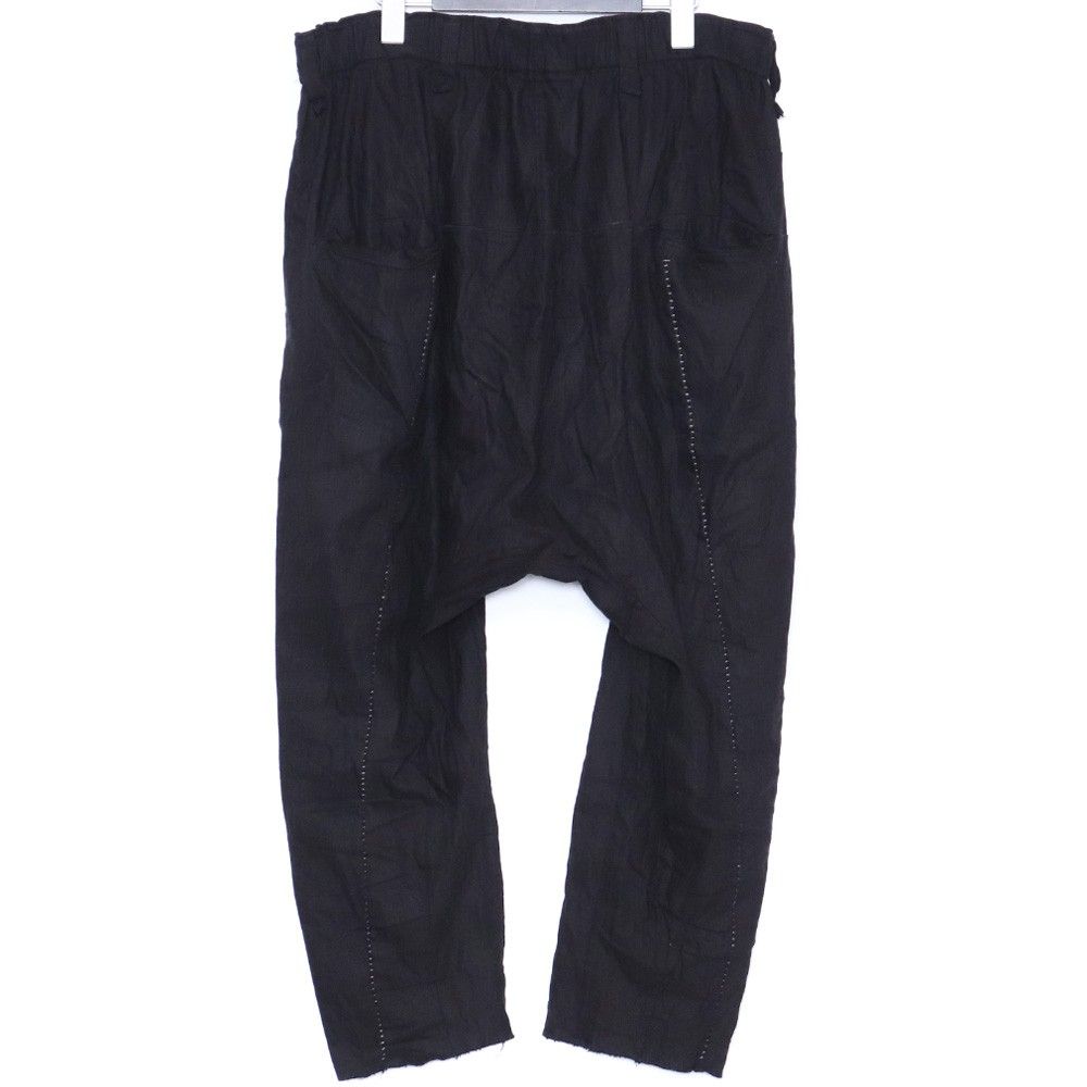 【ATA】美品 サーカスパンツ 黒 ブラック サルエルパンツ サイズ2 THEE OLD CIRCUS リネンサルエルパンツ サイズ2-3 ブラック 0131