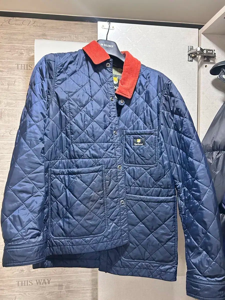 【雷市場（ポンジャン）商品韓国直送】 BARBOUR(バブアー) Maison Kitsuné(メゾンキツネ) キルティング M