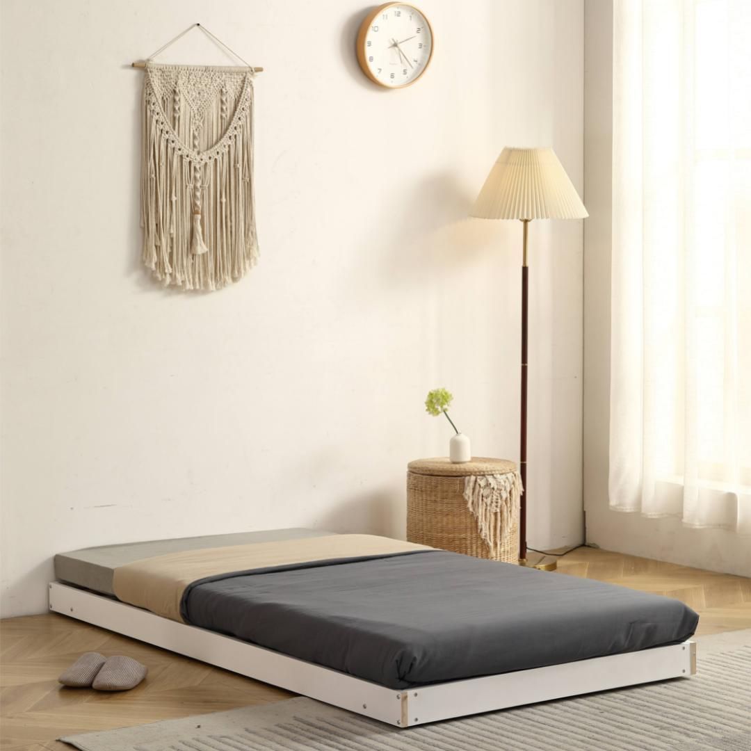 ホワイト】親子ベッド 二段ベッド ウッドベッド シングルベッド ディ  