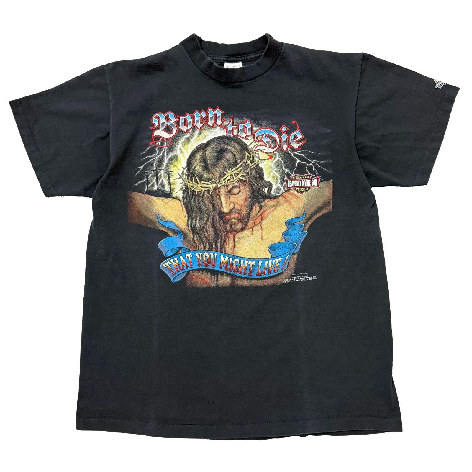 90s Jesus Harley Davidson tee 1991 Tシャツ ハーレーダビッドソン 