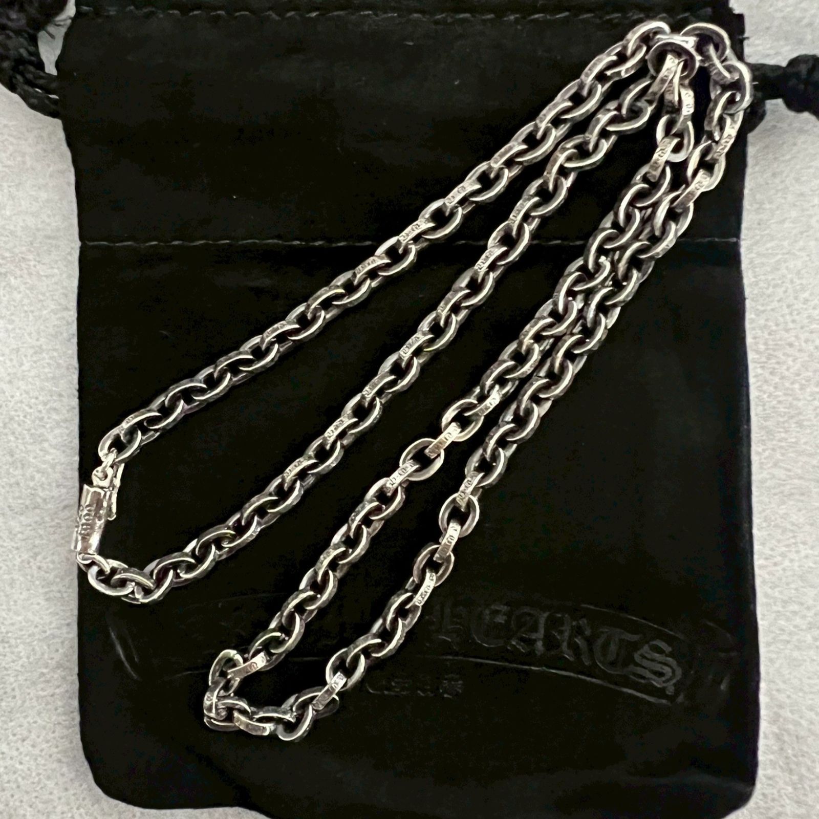 CHROME HEARTS Paper Chain クロムハーツ ペーパーチェーン 18インチ シルバー 925 ネックレス ネックチェーン 小物 メンズ レディース 45㎝