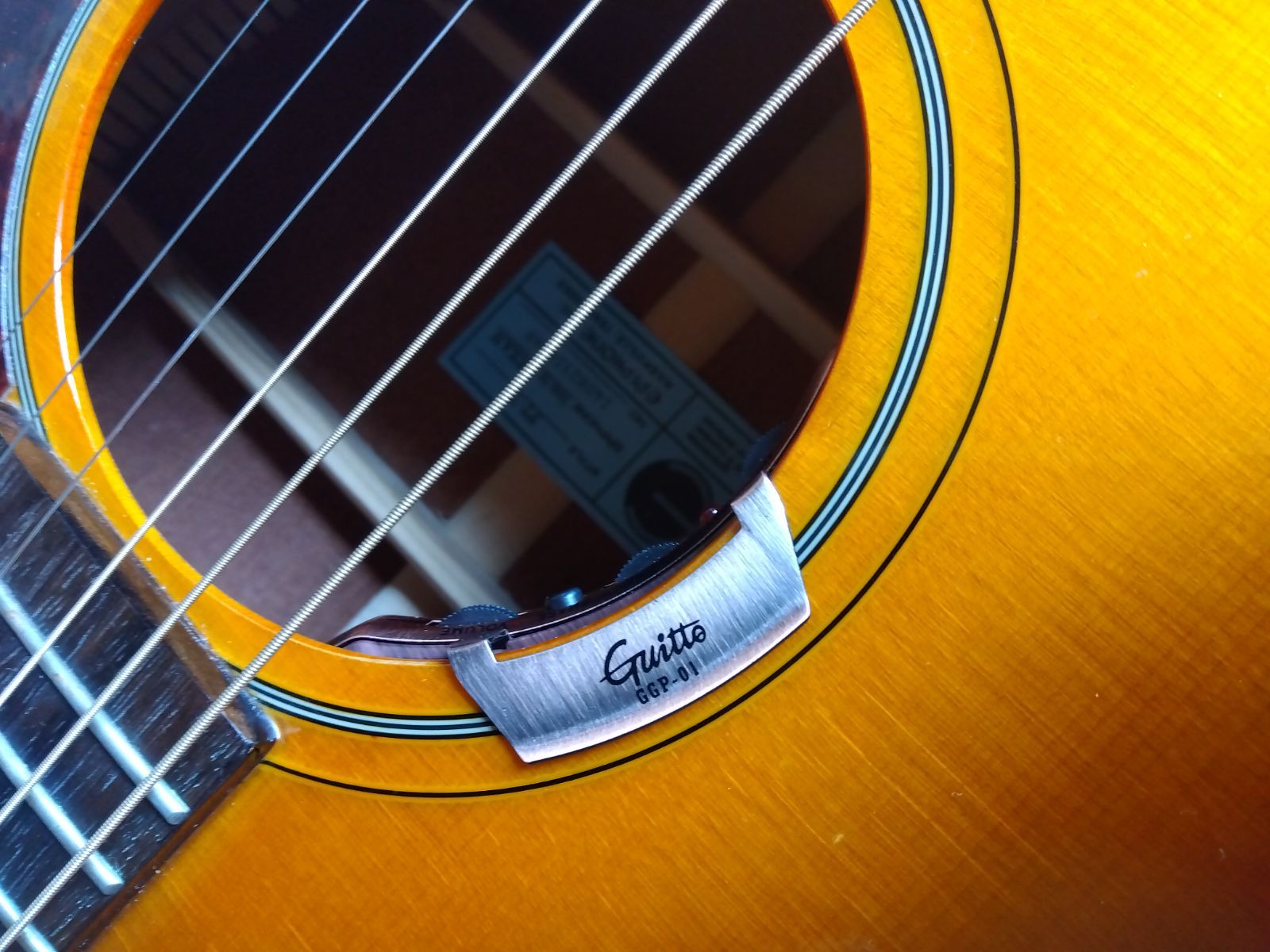 Epiphone TEXAN FT-79 TOP単板、バック単板ポール