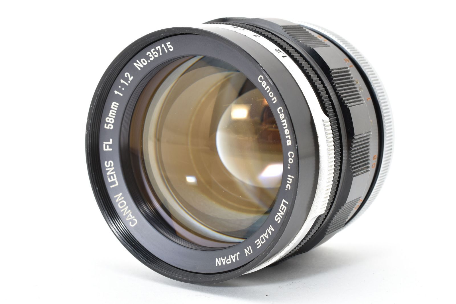 5429 並品 Canon FL 58 mm F 1 2 MF Standard Prime Lens FD Testeda キャノン MF単焦点レンズ