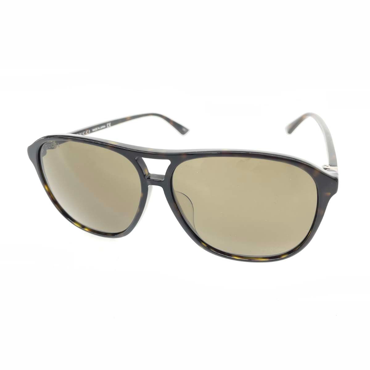 GUCCI グッチ サングラス  ロゴ/シェリーライン/べっ甲柄/プラスチック 59□13 145 GG0016SA   ブラウン ユニセックス / 240001167419 GUCCI グッチ サングラス ロゴ/シェリーライン/べっ甲柄/プラスチック