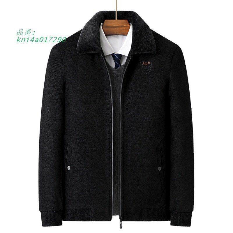 ボアジャケット ブルゾン メンズ ボア襟 大きい ワンポイント おしゃれ 裏起毛 秋服 裏ボア 中綿コート ショート丈 冬服 防寒着 秋服 防風 冬服 kni4a017290