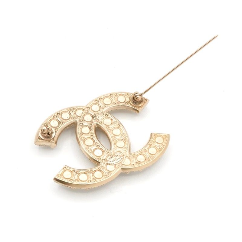 シャネル CHANEL ブローチ コサージュ ゴールド ココマーク