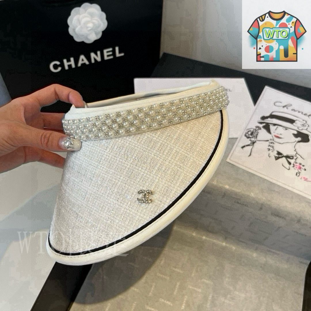 【一目でCHANELとわかる存在感】CHANEL パール ワイドバングル 今日特価】Chanel パール ヘッドバンド兼用サンハット - メルカリ