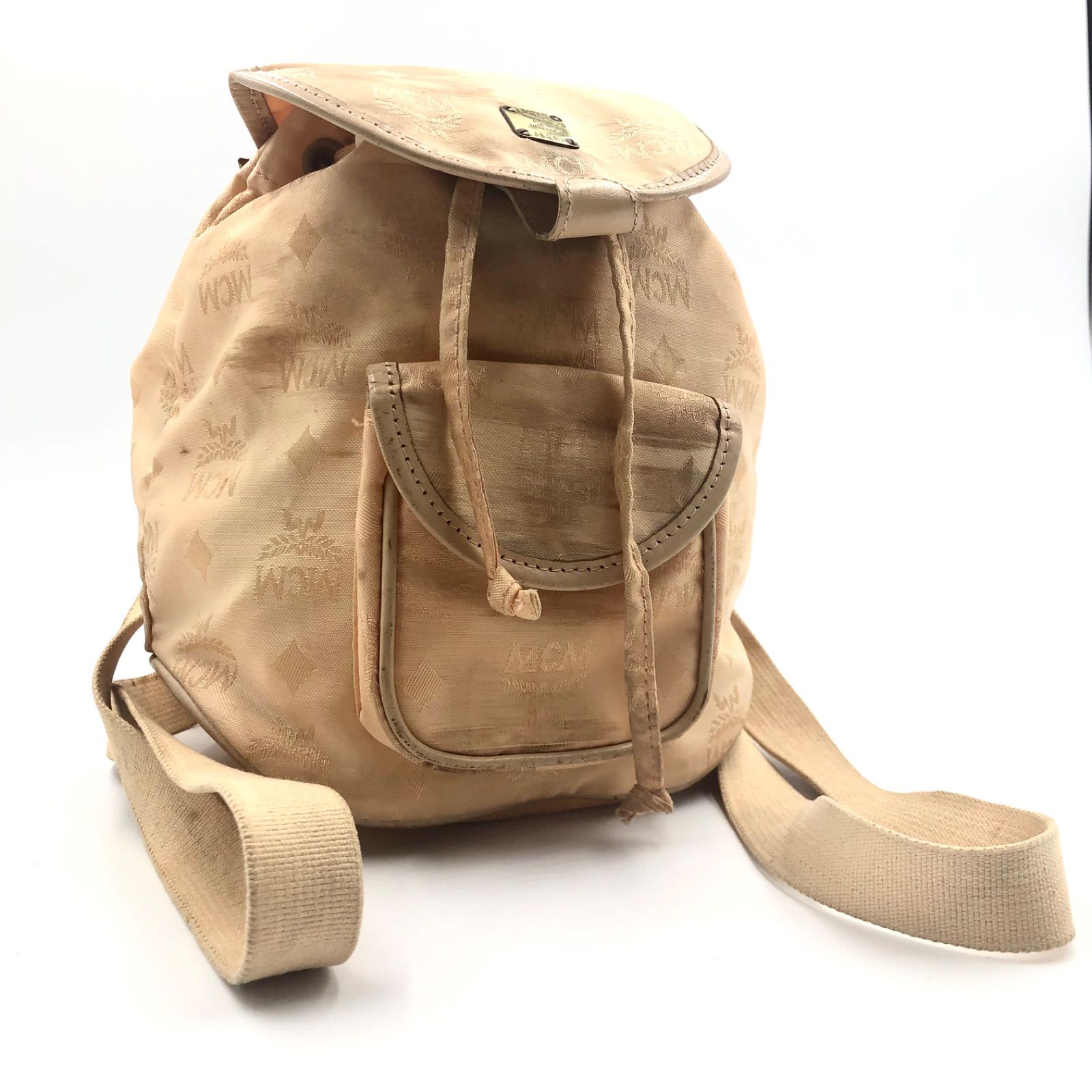 □ドイツ時代ヴィンテージ□MCM エムシーエム ヴィセトス総柄 リュック 