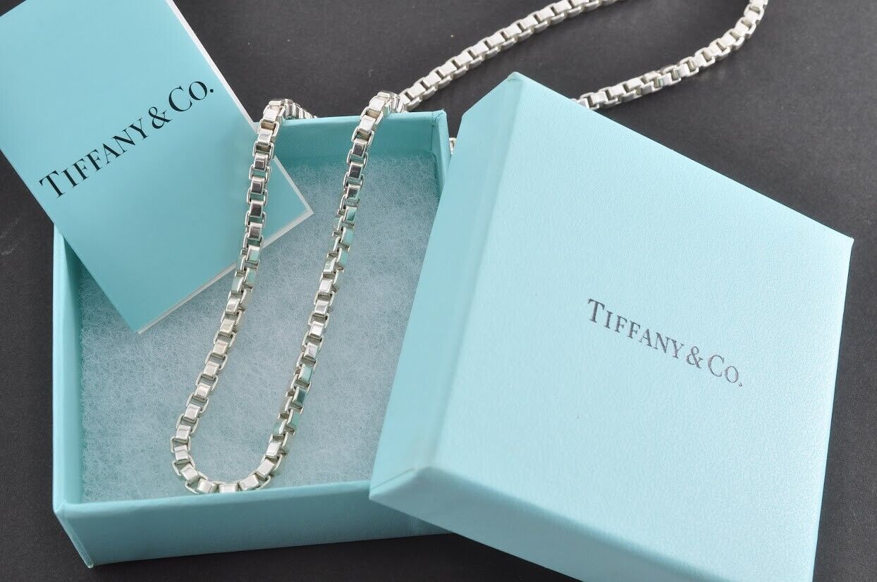 美品 ティファニー ネックレス ベネチアン シルバー 925 ティファニー ベネチアン ネックレス TIFFANY & Co. シルバー