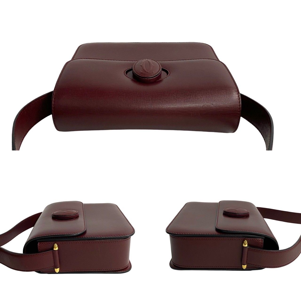 ほぼ未使用 希少品 CARTIER カルティエ マストライン ロゴ ターン 