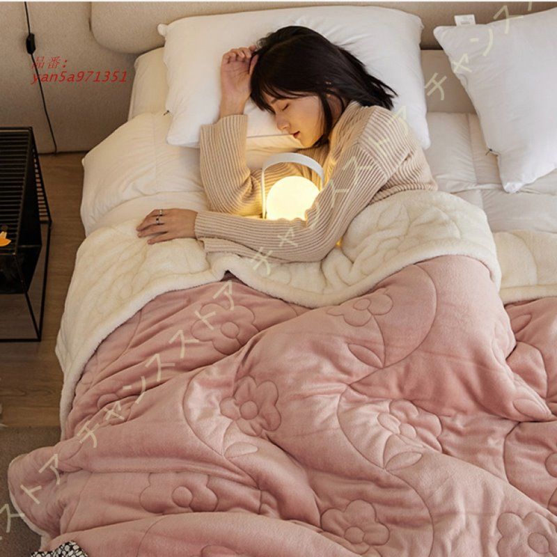 あったか毛布 二枚合わせ 掛け毛布 厚手 ふわふわ 真冬もうふ 毛布 洗える マイクロファイバー 冷房 オールシーズン フランネル ブランケット おしゃれ yan5a971351