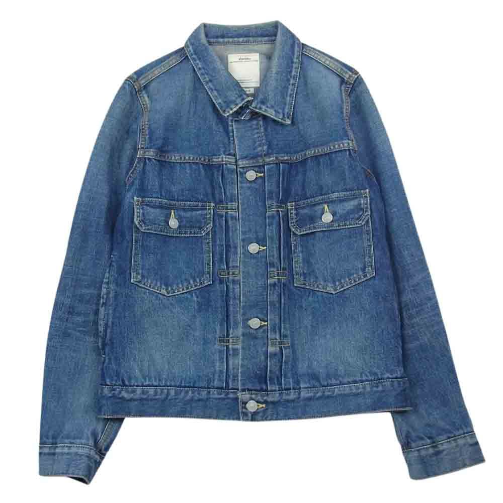 VISVIM ビズビム 0118105006003 18SS SS 101 JKT DAMAGED デニム ジャケット インディゴブルー系 2【中古】 VISVIM ビズビム 0118105006003 18SS SS 101 JKT DAMAGED デニム