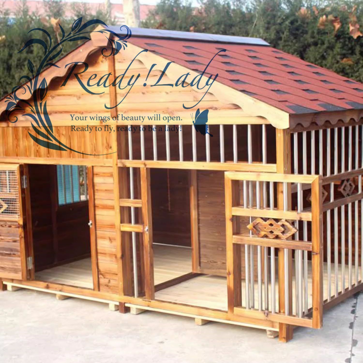 犬小屋 屋外用 大型犬 暖かい 犬小屋 屋外 犬 ハウス 犬小屋 屋外冬用犬小屋 中型犬および大型犬用 170*120*135CM