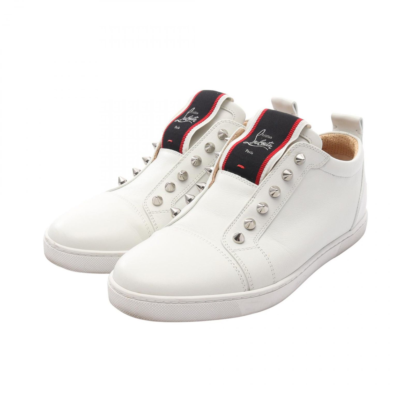 クリスチャンルブタン Christian Louboutin スリッポン ホワイト