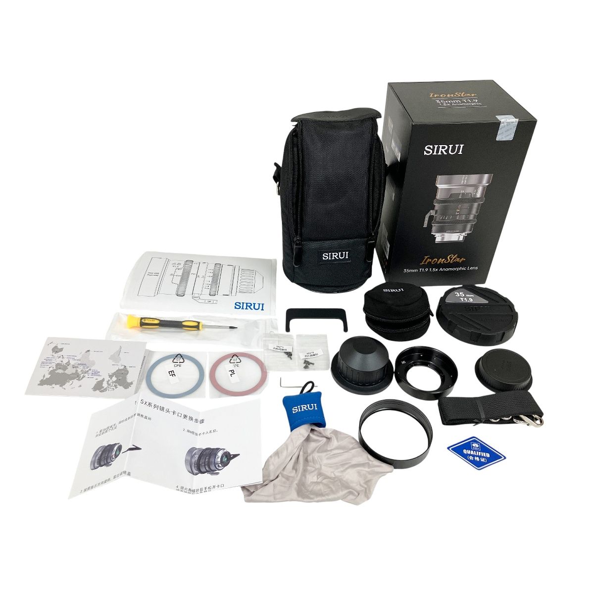 SIRUI IronStar 35mm T1.9 アナモルフィックシネレンズ 映画製作 カメラ シルイ O10542136