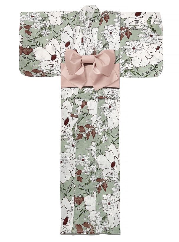 水彩花柄浴衣セット♬ 水彩花柄浴衣セット[gi1505] | レディースファッション通販の