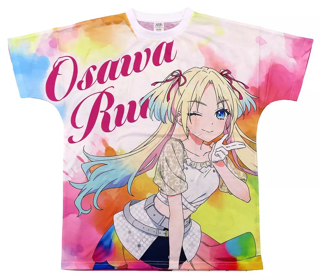 人気セール，爆買い 【中古】Tシャツ 大沢瑠璃乃 フルグラフィックTシャツ(蓮ノ空) ホワイト フリーサイズ 「ラブライブ!蓮ノ空女学院スクールアイドルクラブ」 LoveLive! series Official Store School idol theaterグッズ Tシャツ・アパレル