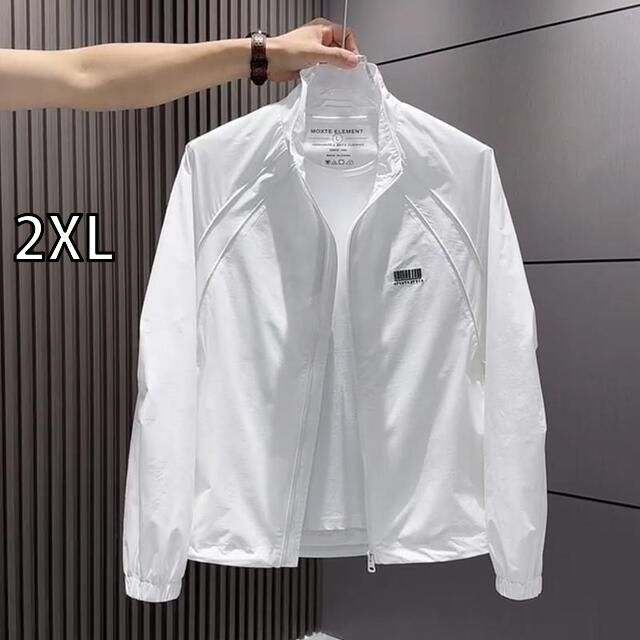 2XL 秋冬 コーデ メンズ 服 シンプル ファッション オシャレ 大人 かっこいい 大きいサイズ ストリート 紳士服 コート 薄手 日焼け防止 スタンド ジャケット アウター