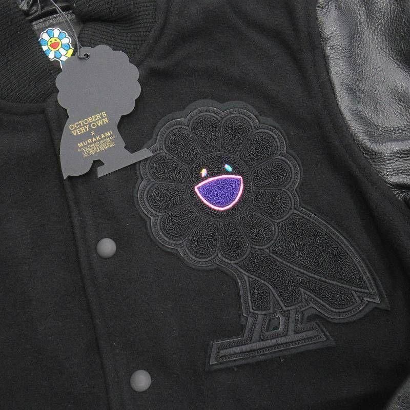 Octobers Very Own ✖️村上隆 レザースリーブ スタジャン S