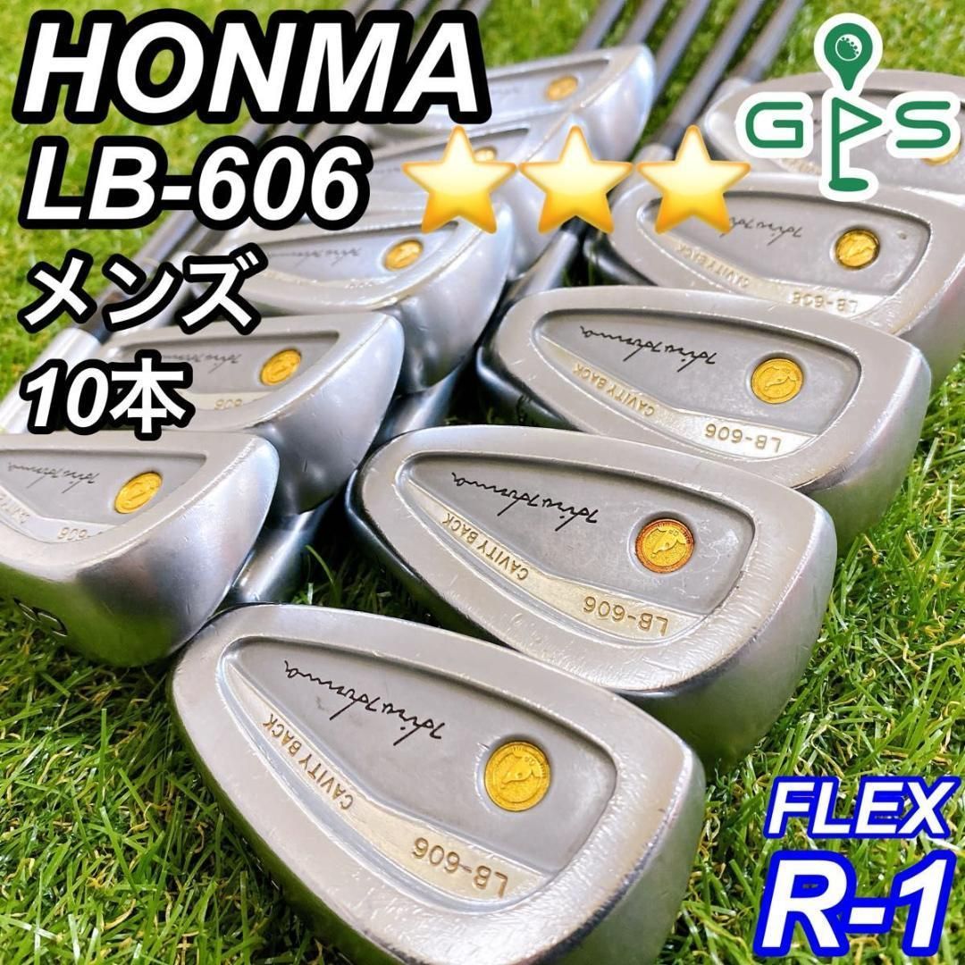 HONMA ホンマ LB-606 メンズアイアン 10本 スリースター 金七宝 HONMA ホンマ LB-606 メンズアイアン 10本 スリースター 金七宝