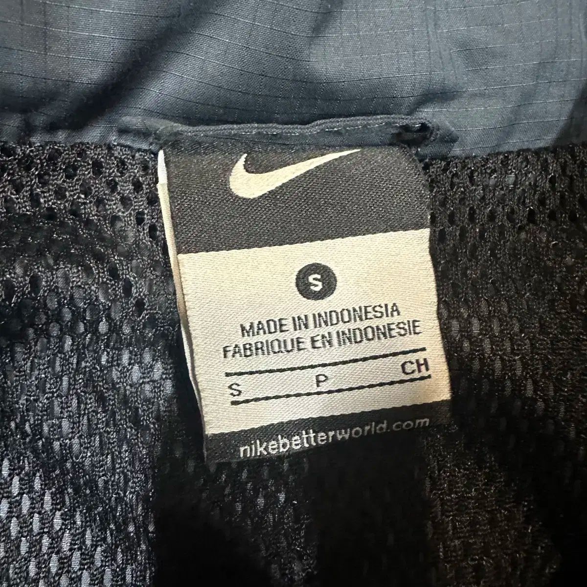 NIKE（ナイキ）ピステウィンドブレーカーメンズXL 黒×グレー ばか