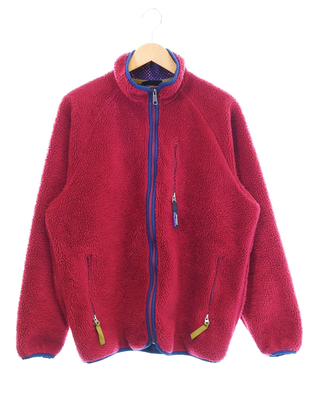 パタゴニア PATAGONIA 92年製 Retro Cardigan レトロカーディガン フリースジャケット 90s 90 s 90年代 23022 ジャケット ワインレッド Lサイズ 103MT-2349