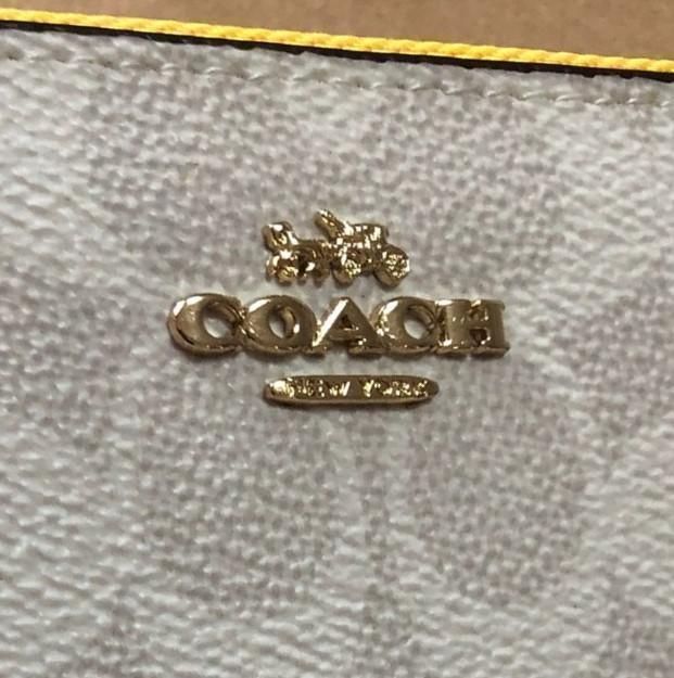 COACH コーチ 新品 ホワイト 長財布 レディース 小物 財布 白 092