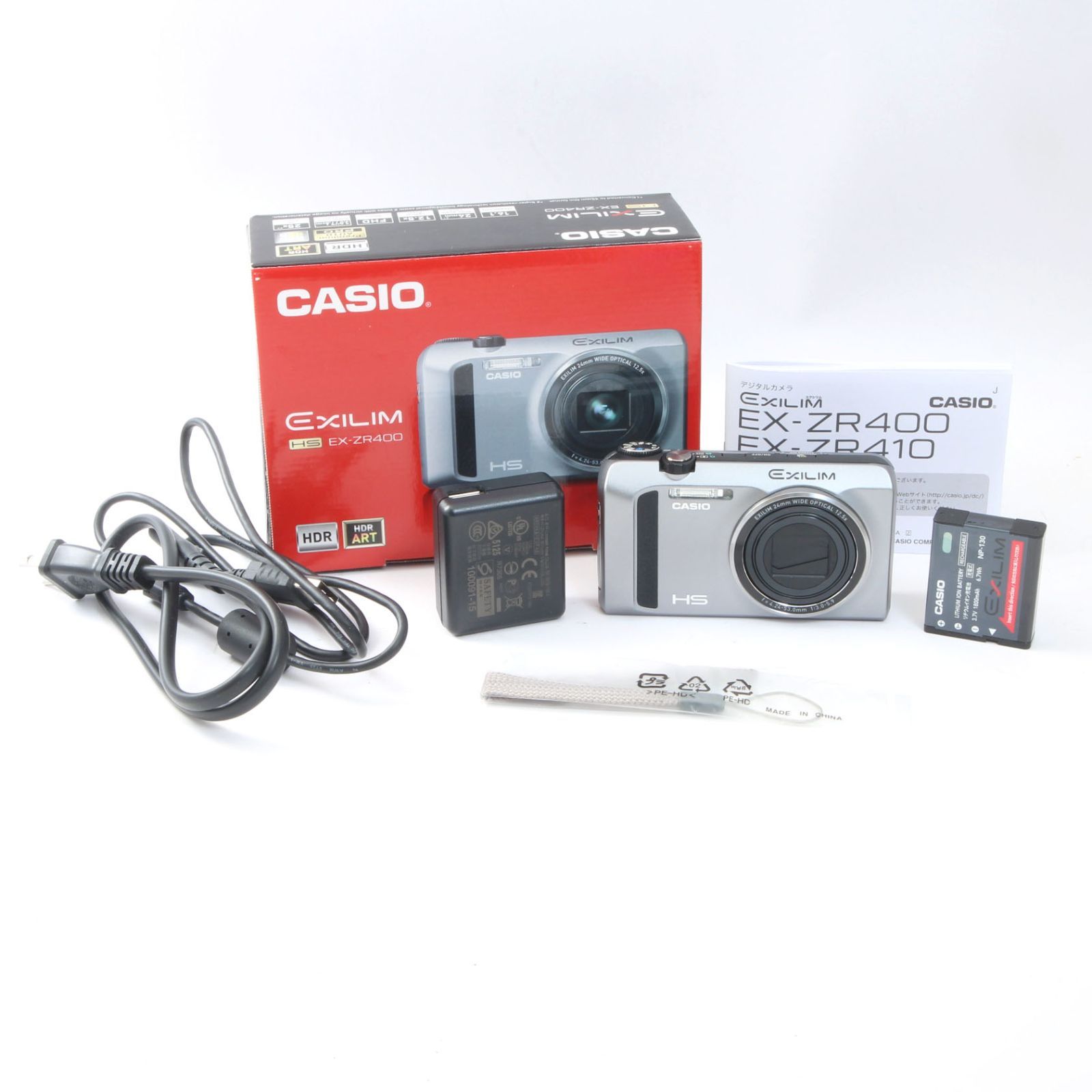 カシオ　CASIO EXILIM HS EX-ZR400 【極美品】 美品】カシオCASIO HIGH SPEED EXILIM EX-ZR400