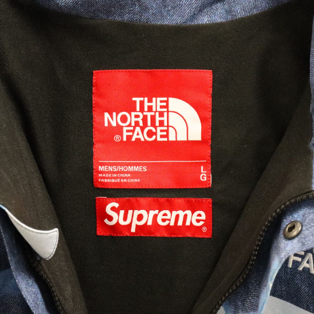 SUPREME (シュプリーム) 21AW×THE NORTH FACE Bleached Denim Print ...