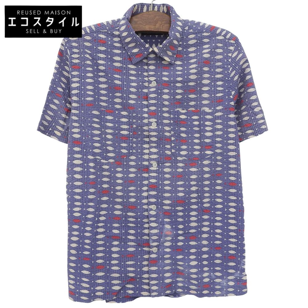 RRL ダブルアールエル シアサッカー フィッシュ キャンプシャツ トップス メンズ ライトパープル M M