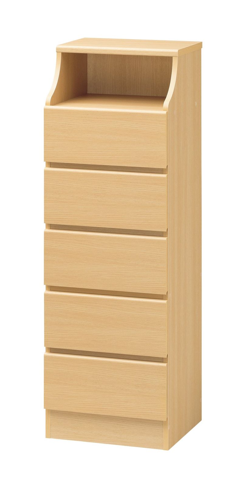 チェスト 白井産業 タンス 衣類 収納 ナチュラル ブラウン 幅44 高さ132.9 奥行41.9cm CSC-1344HNA チェスカ