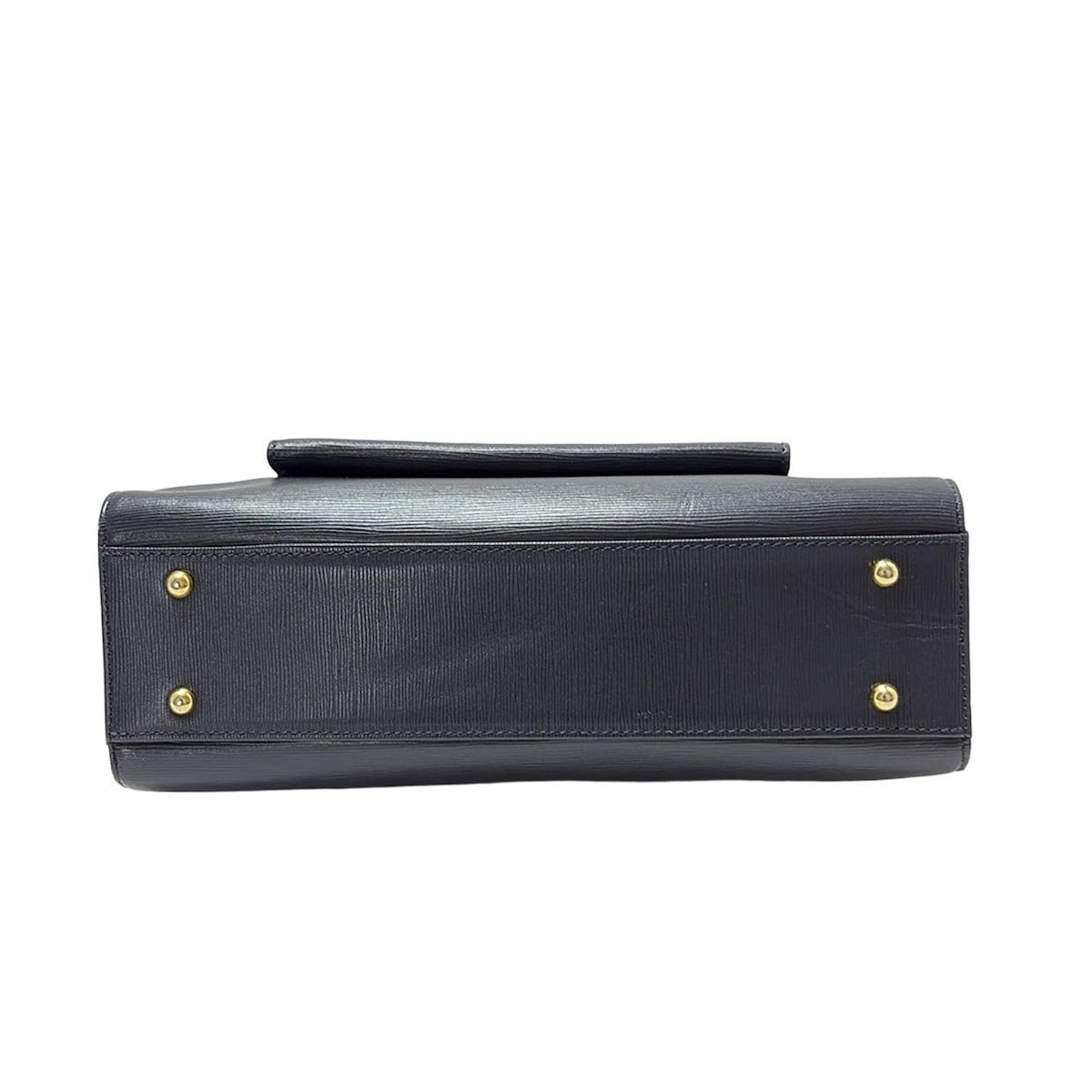 【美品】ワコー ハンドバッグ ダークネイビー レザー WAKO(ワコー) ハンドバッグ - ダークネイビー レザー - メルカリ
